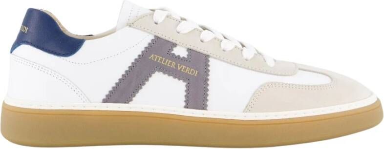 Atelier Verdi Heren Vico Sneaker Wit Grijs