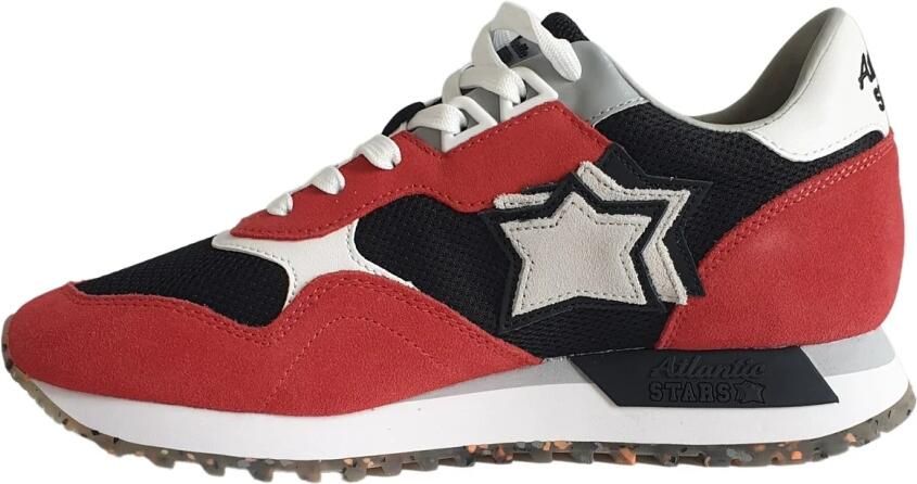 Atlantic Stars Leren en Stoffen Sneakers