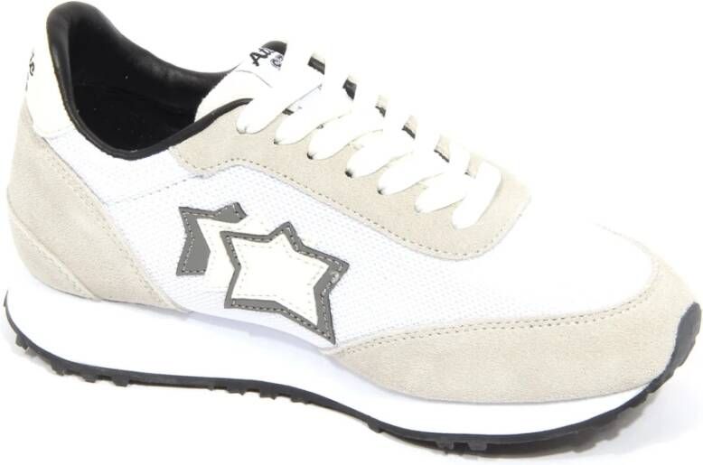 Atlantic Stars Grijs Wit Suède Stoffen Schoenen Model Altair