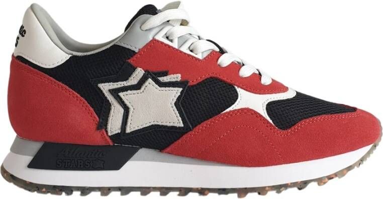 Atlantic Stars Leren en Stoffen Sneakers