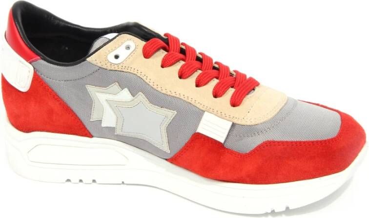 Atlantic Stars Pegasus Grijs Beige Suède Stoffen Schoen