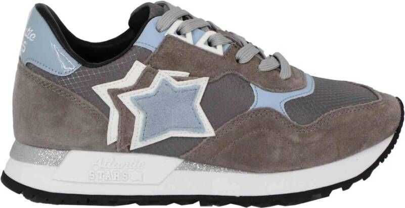 Atlantic stars Dames Sneakers Textiel Fluweel Rubber Zool Brown Dames