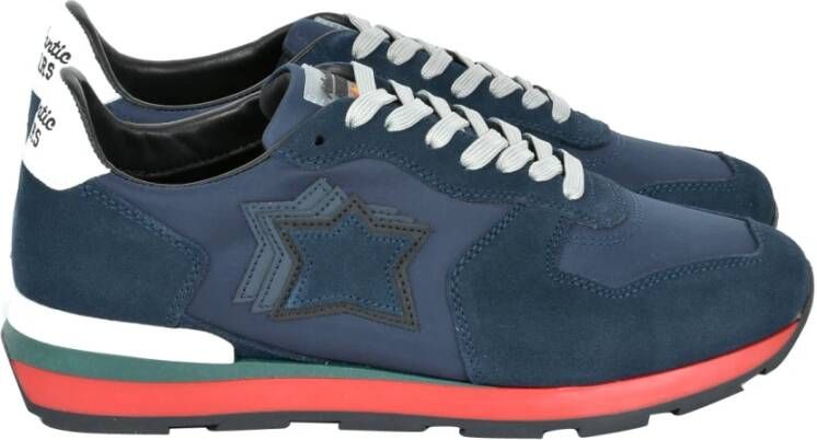 Atlantic stars Heren Sneakers van Stof en Suède Blauw Heren