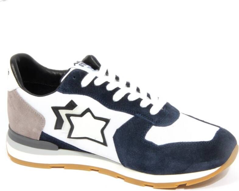Atlantic Stars Witte Suède Stoffen Schoen Model Antarc