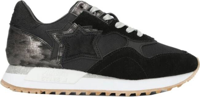 Atlantic stars Dames Sneakers Stof Suède Rubber Black
