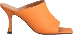 ATP Atelier Heeled Mules Oranje Dames
