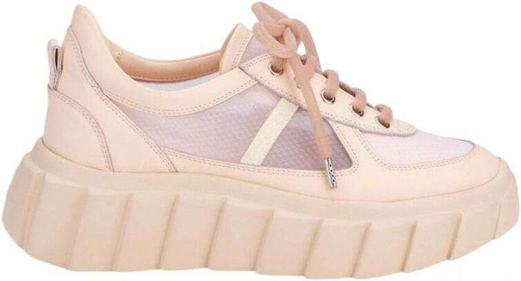 AGL Roze Casual Gesloten Sleehak Sneakers Pink Dames