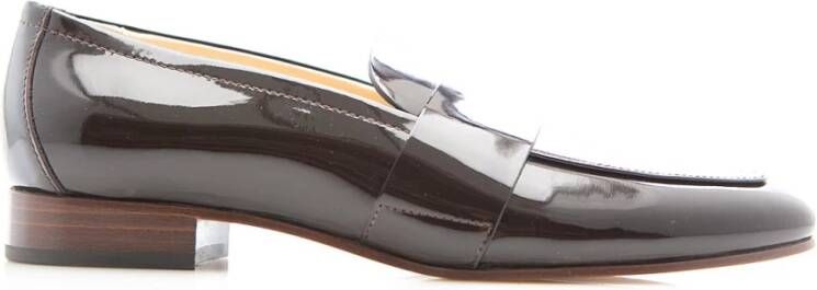 Attilio Giusti Bruin Lakleren Penny Loafers Brown Dames