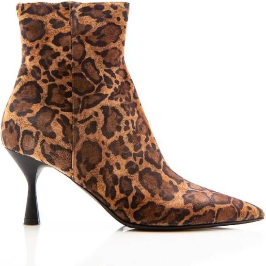 Attilio Giusti Luipaardprint Shooties Brown Dames