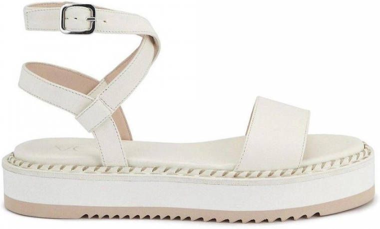AGL Offwhite Platte Sandalen voor Zomer