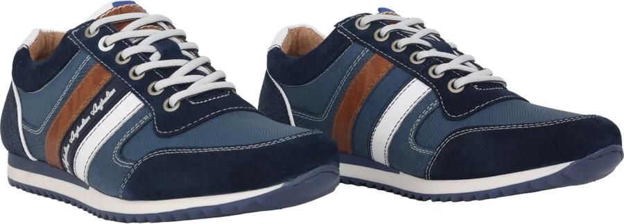 Australian Blauwe leren sneaker voor heren