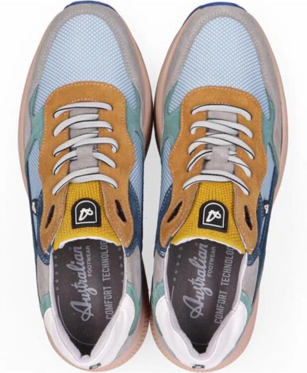 Australian Heren Sneakers Cadiz Blue Grey Green Blauw - Foto 6