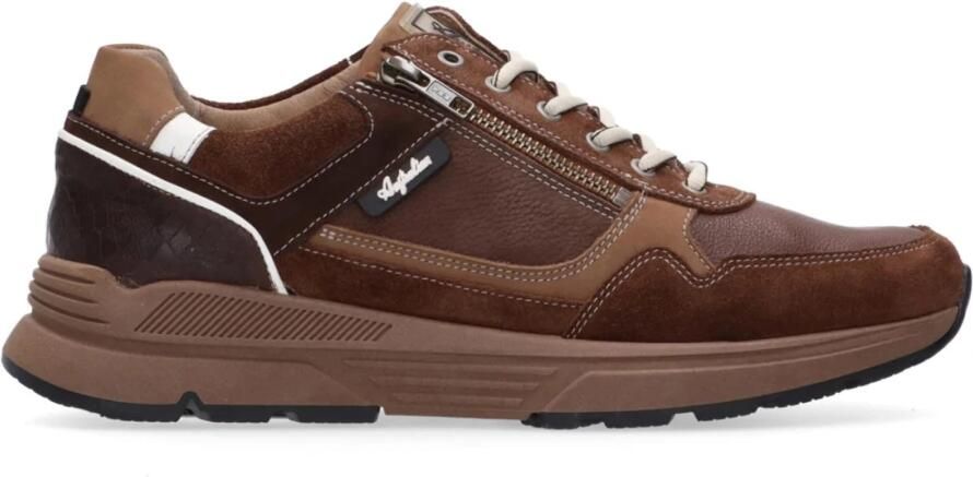 Australian Footwear Australian bruine leren heren sneakers Connery