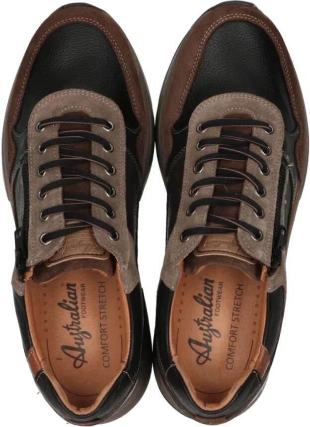 Australian Heren Sneakers Connery Width H Zwart - Foto 3