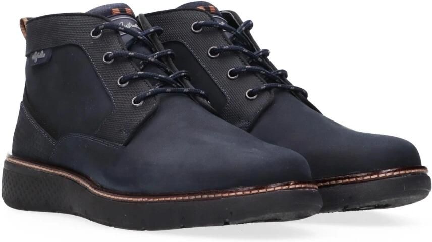 Australian Daryl S00 Blue Veterschoenen Halfhoog Blauw Nubuck Heren Basisinformatie Blauw - Foto 9