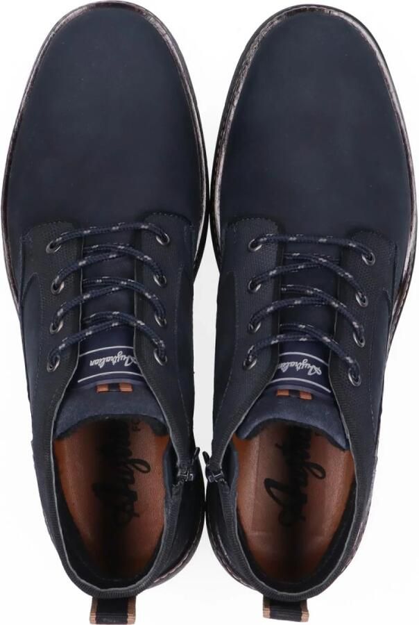 Australian Daryl S00 Blue Veterschoenen Halfhoog Blauw Nubuck Heren Basisinformatie Blauw - Foto 7