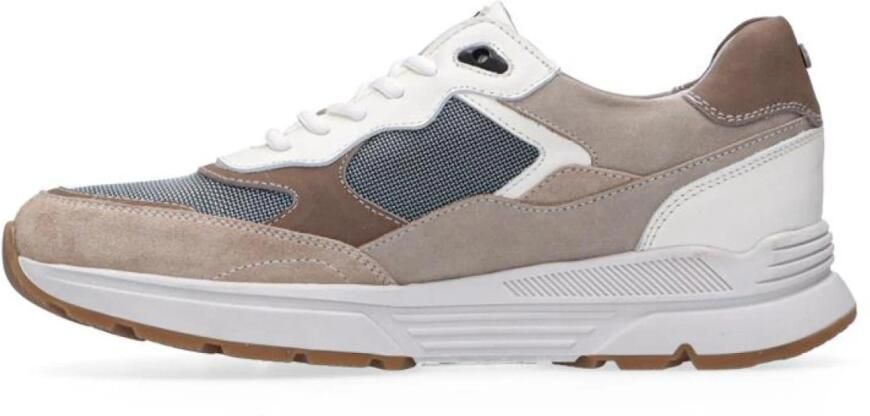 Australian Halifax KI5 Sneakers Grey Beige White Nubuck Heren Breedte H Grijs Beige Wit - Foto 4
