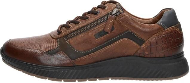 Australian Stijlvolle leren sneakers met rits en veters Brown Heren - Foto 13