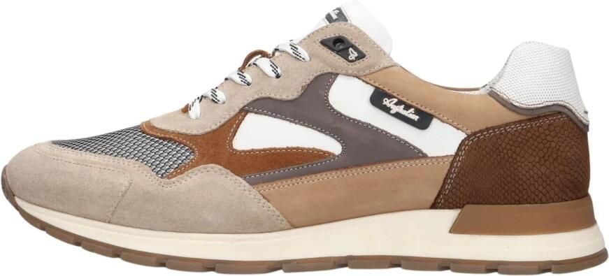 Australian Tiago Sneakers Heren Leren Sneaker Beige - Foto 7