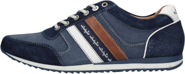 Australian Blauwe Suède Lage Sneakers Camaro Multicolor - Foto 4