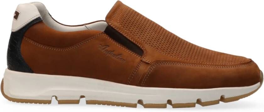 Australian Heren Instappers & Mocassins Eagle Cognac - Foto 7