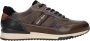Australian Grijze Leren Sneaker met Zwarte en Bruine Accenten Multicolor Heren - Thumbnail 2