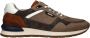 Australian Grijze Leren Sneakers met Comfortabel Voetbed Brown Heren - Thumbnail 3