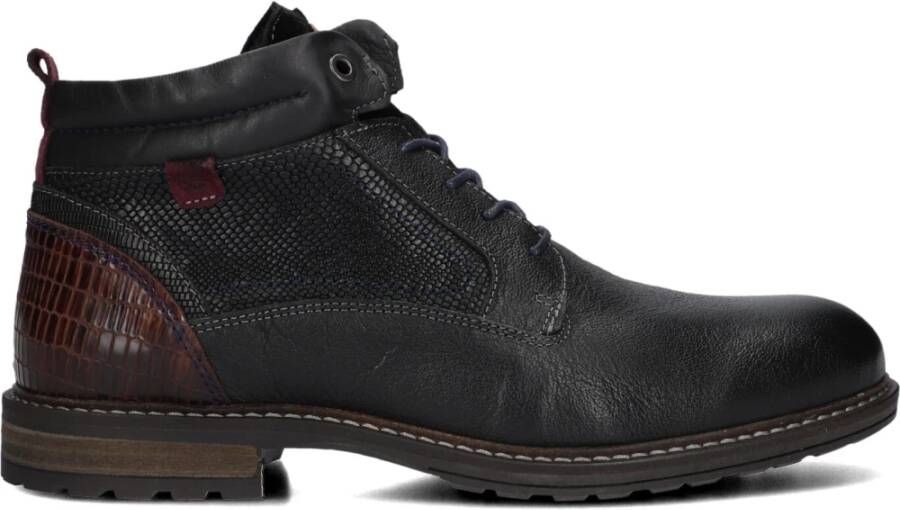 Australian CONLEY 15 1212 06 A93 Zwarte half hoge veterboots wijdte G - Foto 3