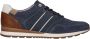 Australian Navarone Lage sneakers Leren Sneaker Heren Blauw - Thumbnail 3