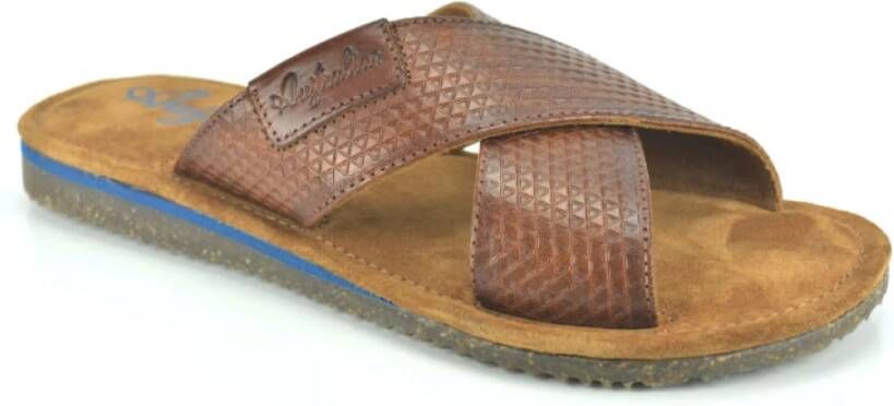 Australian Print Kruismuil O. Bruin Heren