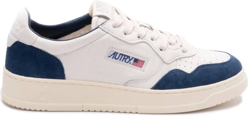 Autry Ademende Medalist Sneakers met Rubberen Zool White Heren