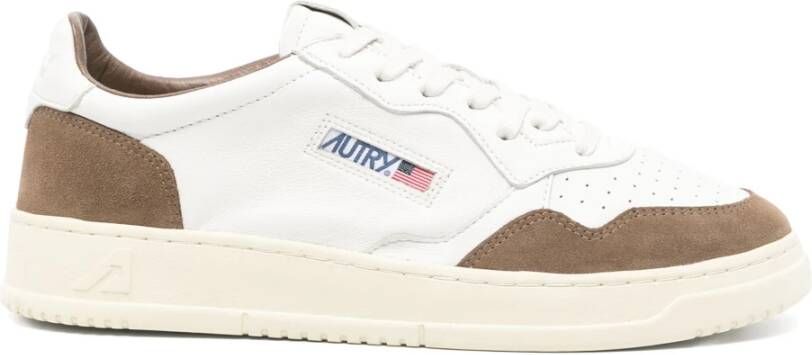 Autry Ademende Medalist Sneakers met Rubberen Zool White Heren