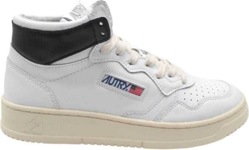 Autry Ateu230000028 Mid-Top Leren Sneakers Multicolor Heren