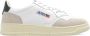 Autry Witte Crackle Leren Lage Sneakers met Marineblauw Detail White - Thumbnail 1