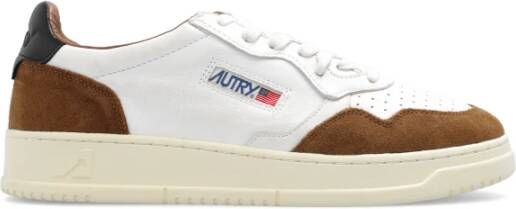 Autry Vintage geïnspireerde Medalist Low Sneaker voor vrouwen White Heren