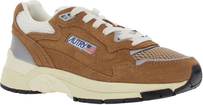 Autry Beige Sneakers Hyperway Stijlvolle Schoenen