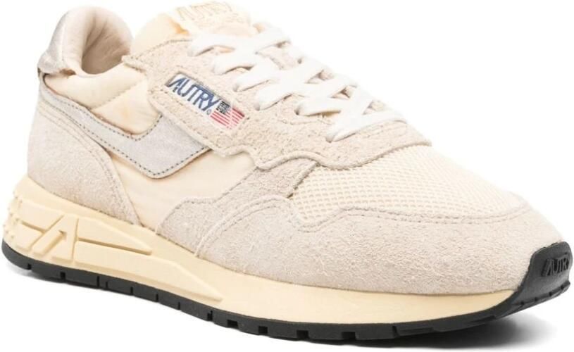 Autry Beige Sneakers met Reelwind Sluiting