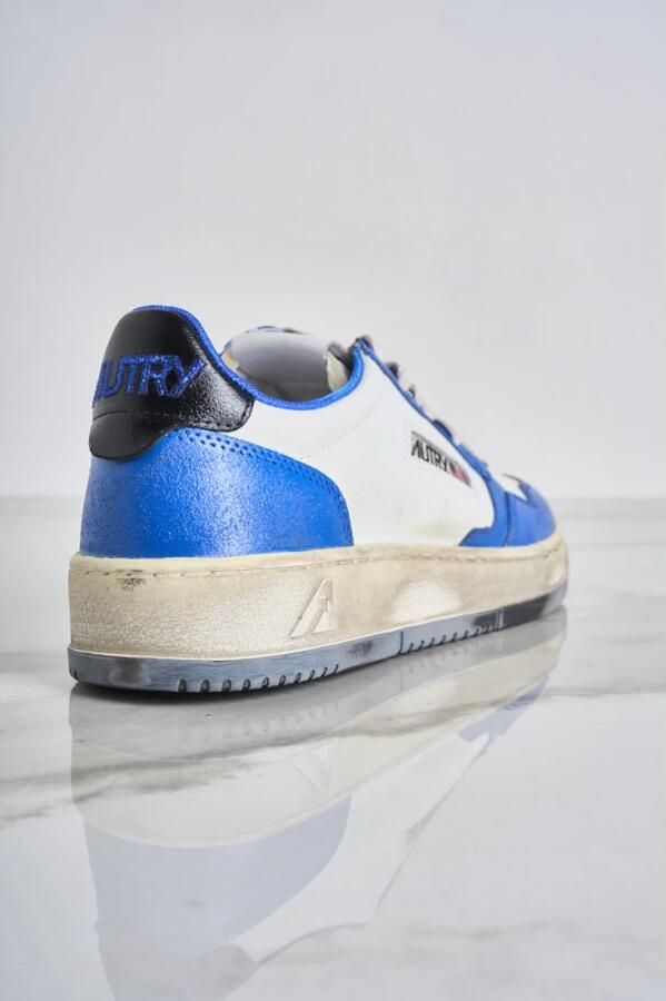 Autry Blauwe Vintage Leren Sneakers