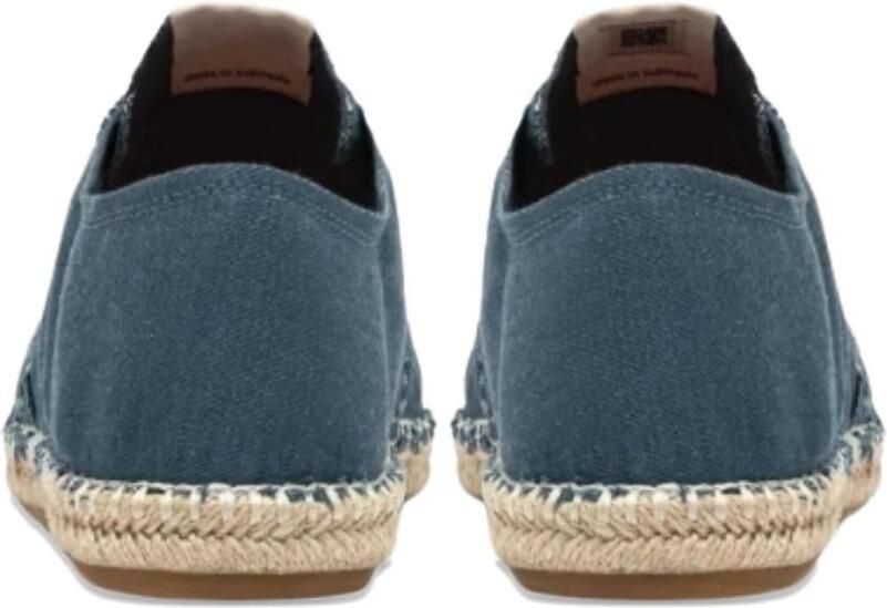 Autry Blauwe Zijde & Nylon Platte Schoenen - Foto 3