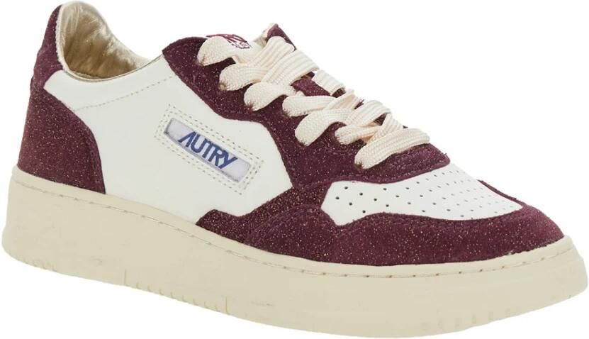 Autry Lage Medalist Sneaker met Glamoureuze Rode Glitterdetails - Foto 4