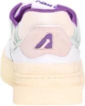 Autry Low-Top Sneakers White Leather Low-Top Sneakers With Aquamarine Acc in groen - Foto 6