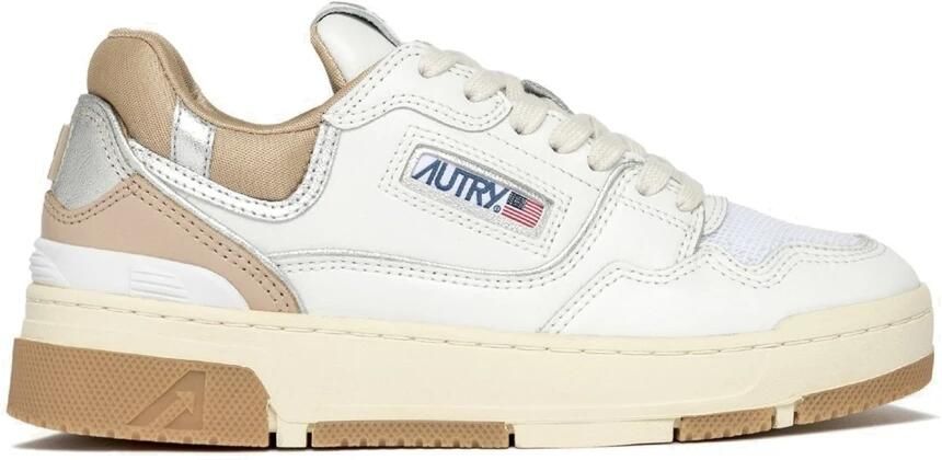 Autry Lage Sneakers in Wit Beige en Zilver White Dames - Foto 3