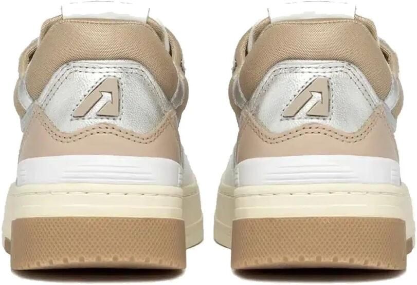 Autry Lage Sneakers in Wit Beige en Zilver White Dames - Foto 2