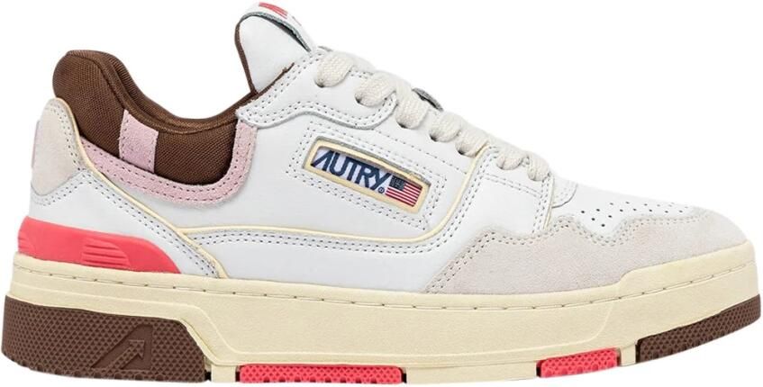 Autry Sneaker met kleurdetails en comfortabel materiaal White Dames