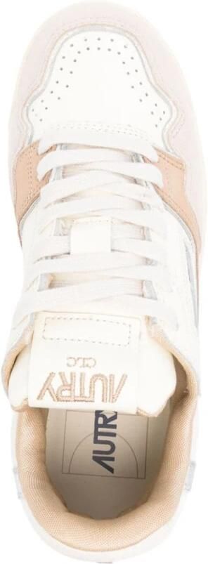 Autry Sneakers clc low in suède en nubuck natural silver Multicolor Dames - Foto 3