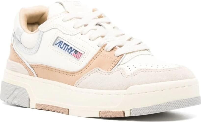 Autry Sneakers clc low in suède en nubuck natural silver Multicolor Dames - Foto 2