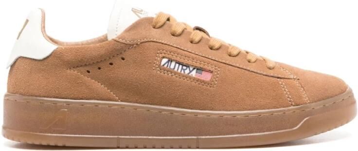 Autry Beige Veterschoenen met Platte Zool Beige Heren - Foto 2
