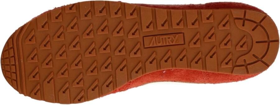 Autry Low-Top Sneakers Textured Suede Sneakers With Smooth Leather Accent in oranje - Foto 2