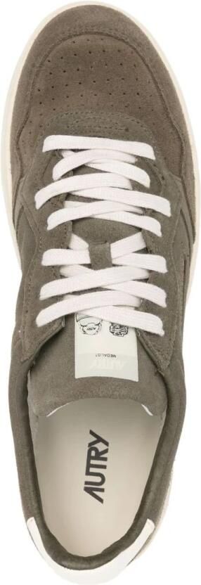 Autry Groene Zijde & Nylon Sneakers