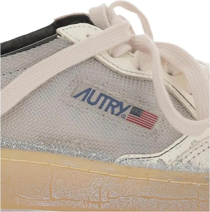 Autry Lage leren sneakers met glitter - Foto 2